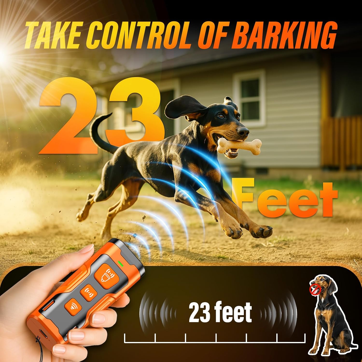 YUYQA ultrasonic dog bark deterrent device orange portable anti barking trainer
YUYQA dog bark control device handheld ultrasonic anti barking tool for dogs
YUYQA anti barking device 3X ultrasonic emitters bark deterrent for dogs
YUYQA bark control device 6 training modes safe humane dog training tool
YUYQA ultrasonic bark deterrent device 23ft range indoor outdoor dog training
YUYQA rechargeable dog bark deterrent type C fast charging long battery life
YUYQA compact dog training device portable bark contro