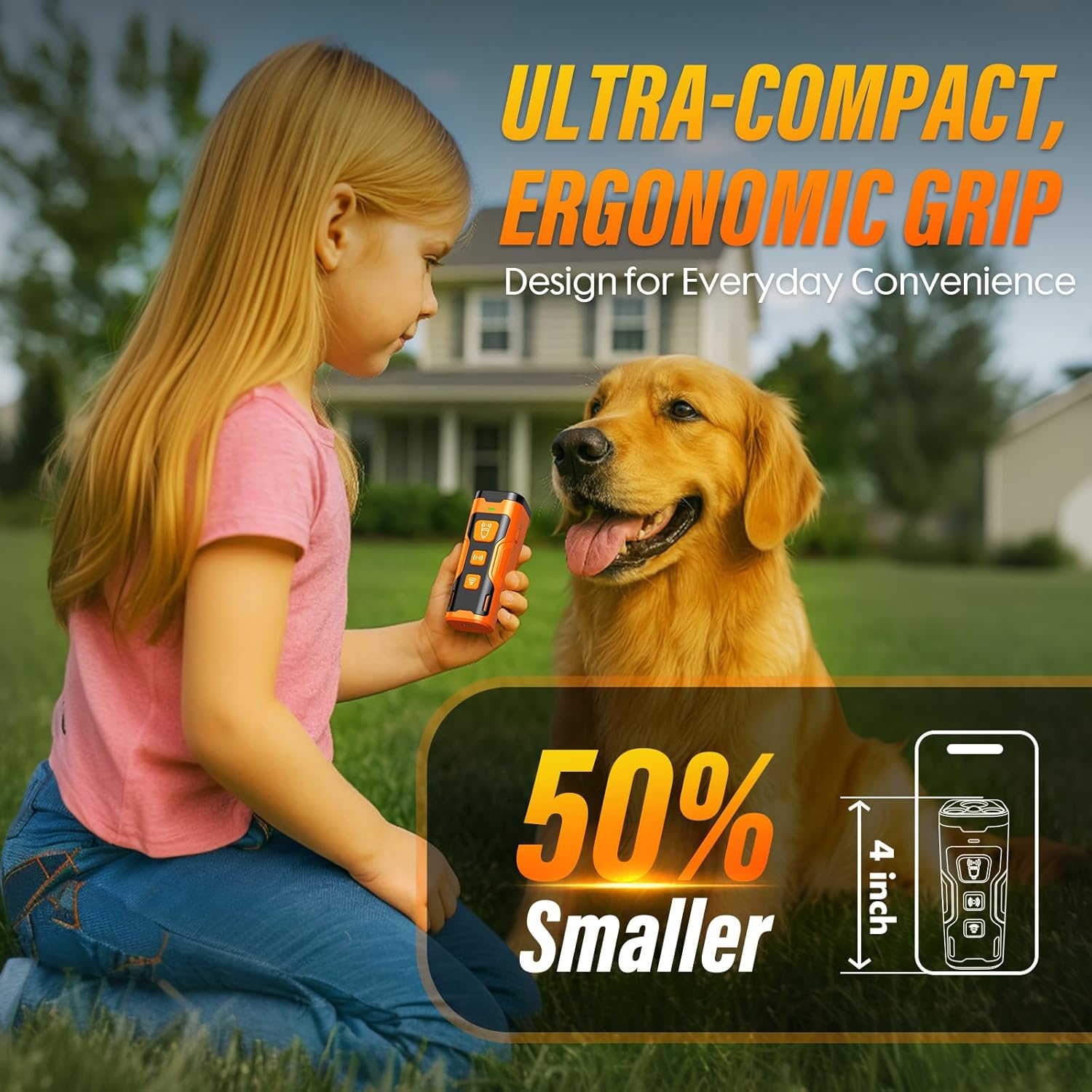 YUYQA ultrasonic dog bark deterrent device orange portable anti barking trainer
YUYQA dog bark control device handheld ultrasonic anti barking tool for dogs
YUYQA anti barking device 3X ultrasonic emitters bark deterrent for dogs
YUYQA bark control device 6 training modes safe humane dog training tool
YUYQA ultrasonic bark deterrent device 23ft range indoor outdoor dog training
YUYQA rechargeable dog bark deterrent type C fast charging long battery life
YUYQA compact dog training device portable bark contro