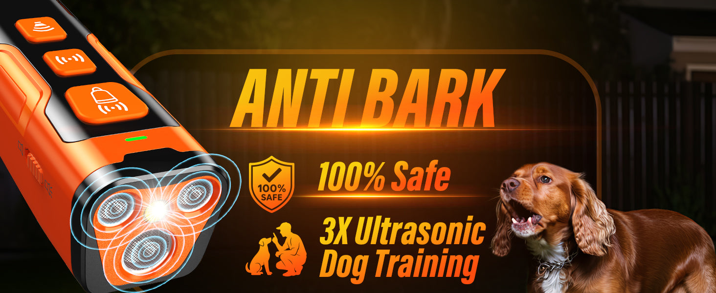 YUYQA ultrasonic dog bark deterrent device with 3X emitters anti barking training tool for dogs indoor outdoor use
YUYQA dog bark control device safe humane ultrasonic anti barking device rechargeable compact portable
YUYQA anti barking device for dogs with 6 training modes bark deterrent device long range 23ft coverage
YUYQA ultrasonic dog training device bark control tool for stopping barking biting jumping behavior
YUYQA bark deterrent device for small medium large dogs safe no shock ultrasonic dog train